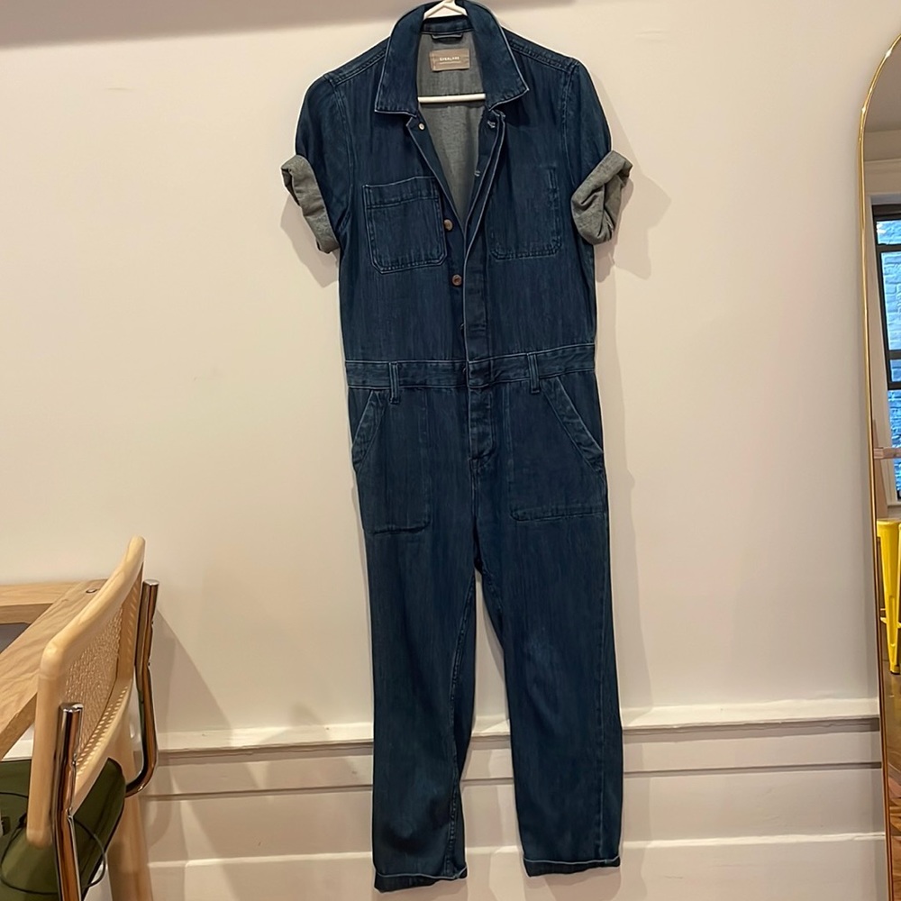 Everlane denim jumpsuit